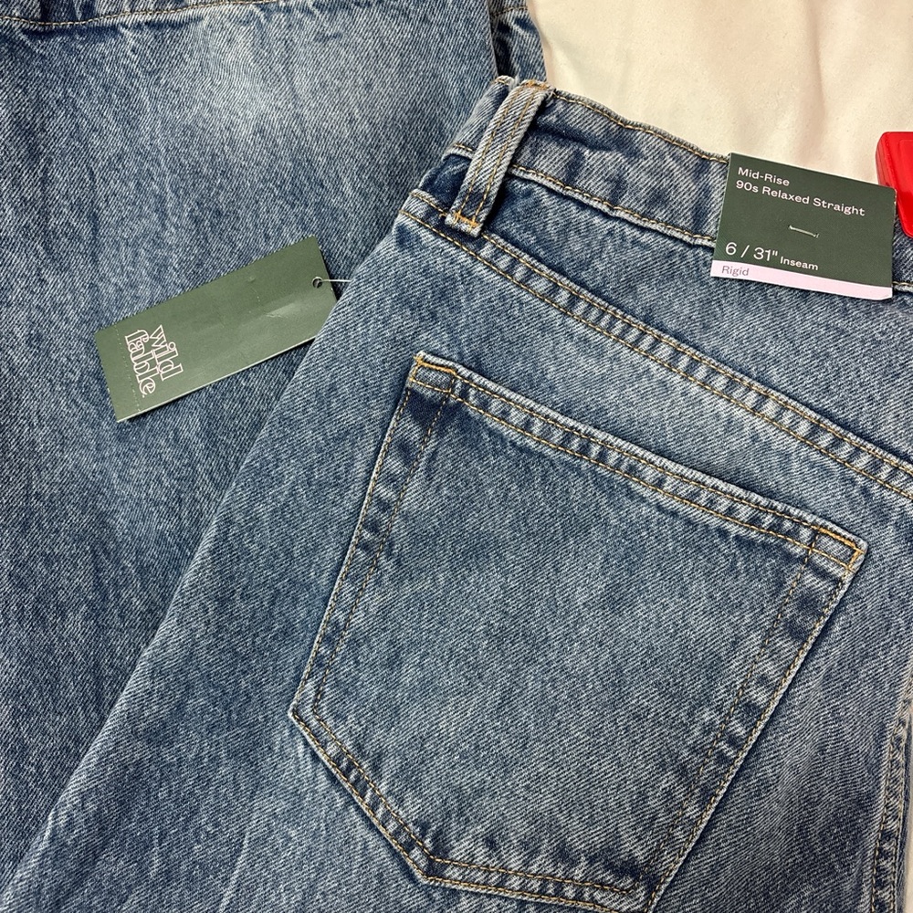 Wild Fable Blue Relaxed Jeans with Vintage Look